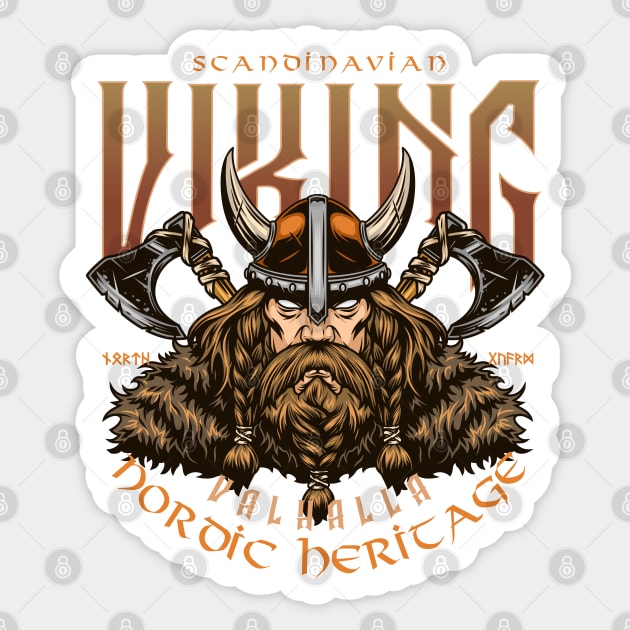 Viking warrior Sticker by Roadkill Creations